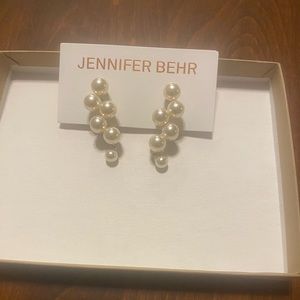 NIB Jennifer Behr Marcella Earrings Silver